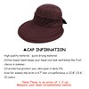 PESAAT Summer Women Visor Hat Detachable UV Protection Hats for