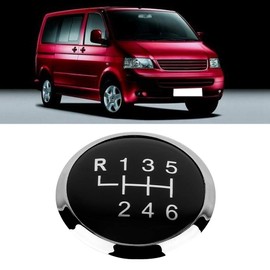 EBTOOLS t5 gear knob cap, for vw t5 gear knob cap Car 6 Speed Gear Shift Knob Stick Cover Emblem Badge Cap Trim for T5 T5.1 for vw transporter gear knob cap