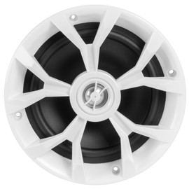 BELVA BBMS65W 400W Peak (200W RMS) 6.5" 2-Way White Coaxial Marine Speakers for Boats/ATV/UTV/SxS/Powersport