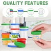 Yomarket Freezer Storage Containers, 16 Pack 8 oz Plastic Food