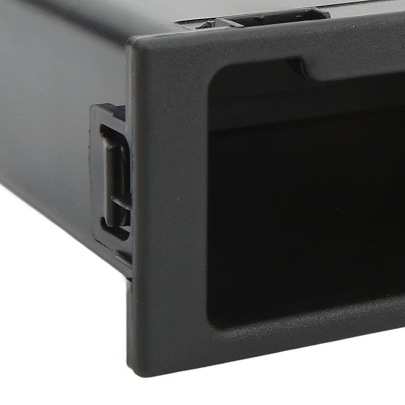 Car Stereo Radio Storage Box Black Large Storage Space Dash