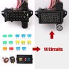 BELZAR 14-Circuit Wiring Harness Kit for Hot Rods & Muscle