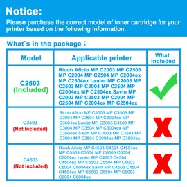 LCL LCL Compatible Toner Cartridge Replacement for Ricoh 841920 MP C2503 C2503H C2504 C2003 C2004 for Ricoh MP C2003 MP C2503 MP C2503H MP C2004 MP C2504 MP C2004ex MP C2504ex Printer (1-Pack Magenta)