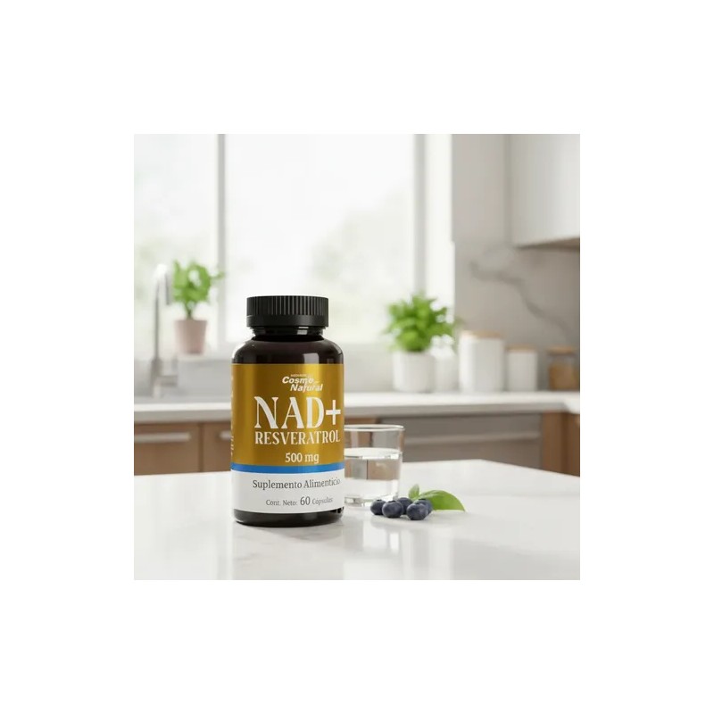 Cosmo Natural Nad+ Resveratrol 500mg 60 Cápsulas