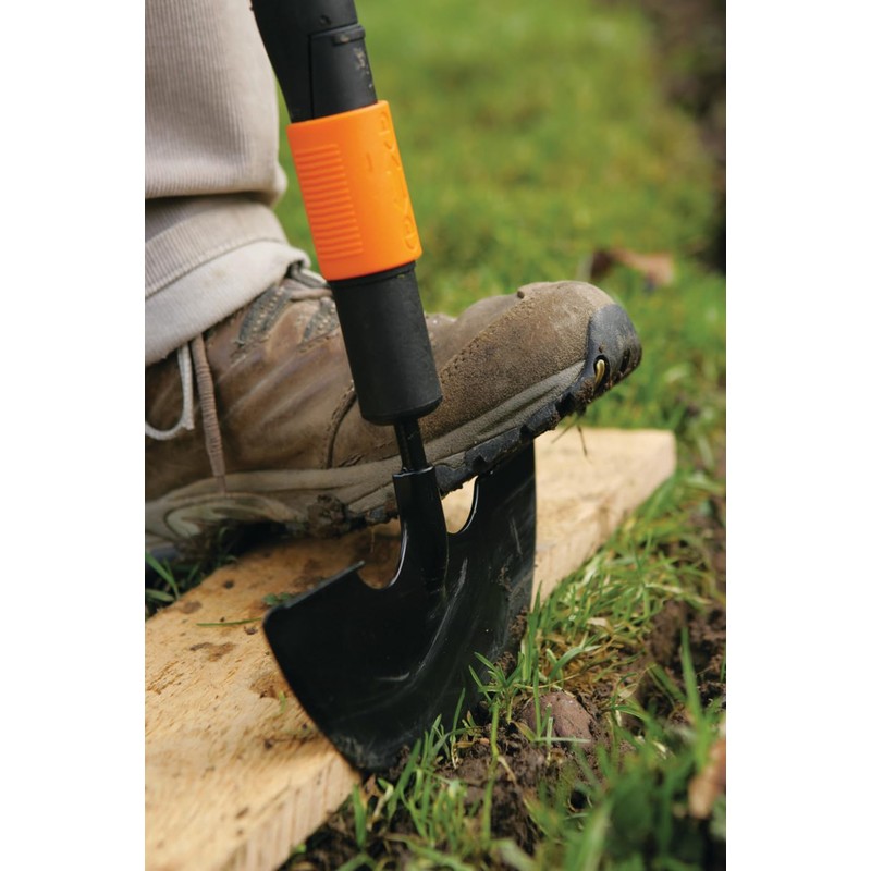 Fiskars lawn edger, tool head, width: 19 cm, boron steel,