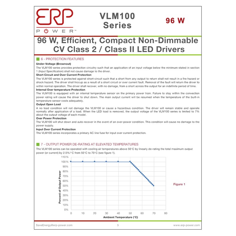 LLS ERP VLM100W-48 2A 48V Constant Voltage LED Driver LLS