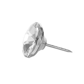 30 Pcs 16 mm Diamond Crystal Upholstery Tacks Nails for Sofa Headboard Furniture Wall Decor