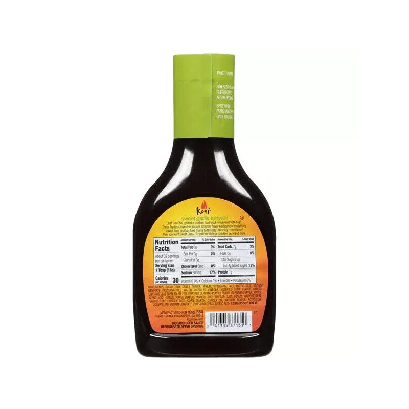 Kogi 4-Pack Chef Roy Choi's Kogi Sweet Garlic Teriyaki Marinade