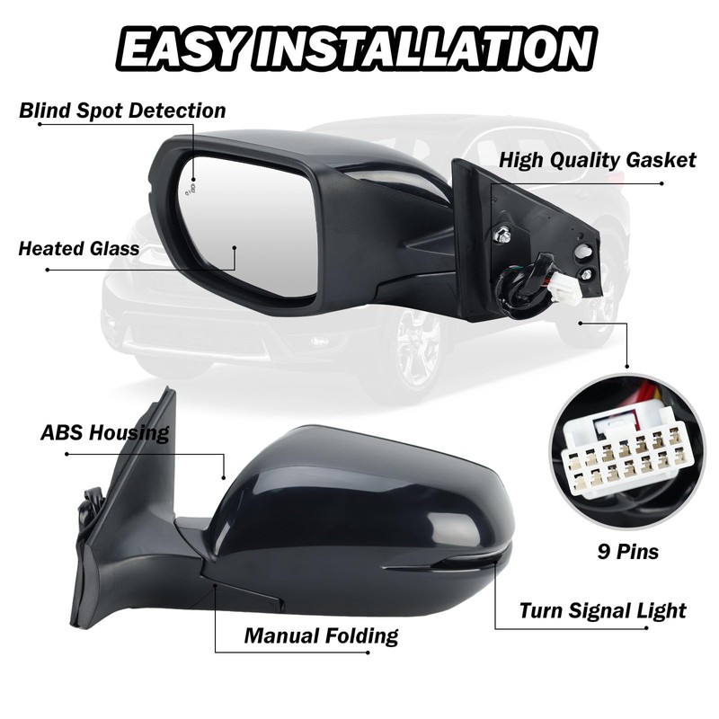 MOFOAP Driver Side Mirror For 2017-2022 Honda CRV Mirrors with
