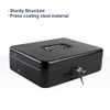 KYODOLED Locking Cash Box with Lock,Money Box with Cash Tray,Lock