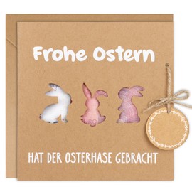 BETESSIN Easter Money Gift - Easter Cards with Envelope - Creative Packaging for Money Gifts in Easter Bunny Style - Original Easter Gifts for Children and Adults