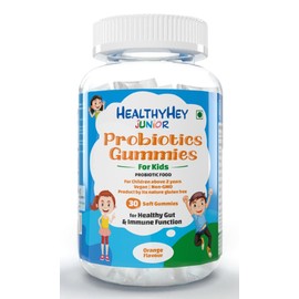 Generic Junior Probiotics Gummies - for Kids - for Healthy Gut & Immune Function - Orange Flavour - 30 Soft Gummies