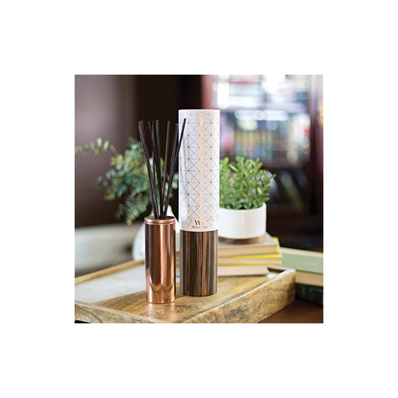 WoodWick Aura Reed Diffuser|Rhubarb & Herbs Diffuser Oil Scent|Reed Diffuser