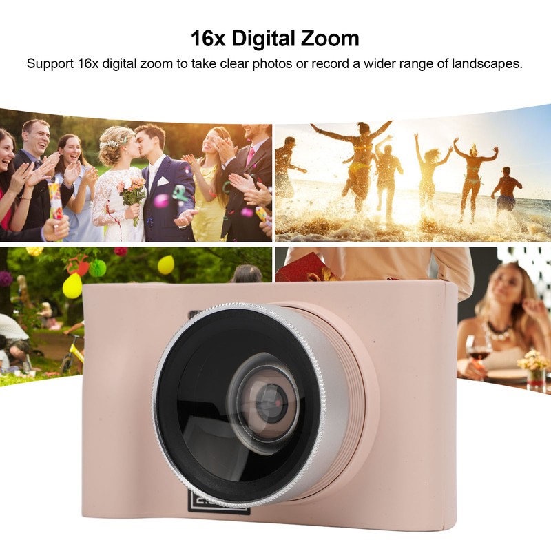 Digital Camera 2.5K 24MP 16x Digital Zoom 1800mAh MP3 Games