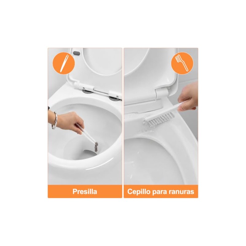 4 En 1 Cepillo para Baño, Cepillo para Taza de