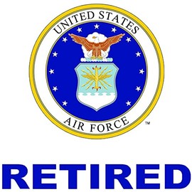 United States Air Force Retired Car Decal US Military Gifts USAF Products