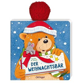 Der Weihnachtsbär: Mit weichem Mützenbommel zum Spielen