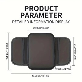 Unbranded Leather Seat Armrest Cushion Protector Storage Pad Auto Car Interior Accessories