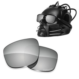 ToughAsNails Polarized Lens Replacement for Oakley Sliver OO9262 Sunglasses - More Options, Silver Chrome Poly - Ar Polarized