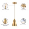 Dijiahua Gold Battery Operated Pendant Lights Kitchen Island 3 Pack