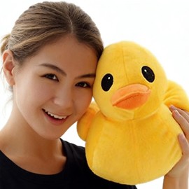 JISRKP Duck Teddy, Adorable Plush T0y for Collectors, Massive Ducks Teddy Measuring 23cm, Super Soft Duck T0y Filled With PP Cotton, Perfect for Home and Outdoor Play