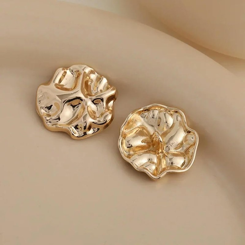 ADAOQIN 5 Pezzi Bellissimi Bottoni con Gambo Color Oro in