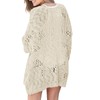 SECRETEYARD Womens Crochet Cardigan Sweater Summer Boho Long Sleeve Lightweight