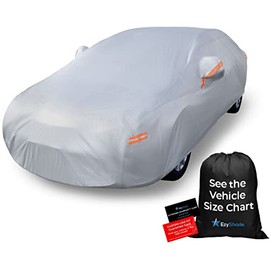 EzyShade 10-Layer Waterproof Car Cover. See Vehicle Size-Chart for Accurate Fit. All Weather Full Exterior Outdoor Covers Sedan Hatch Coupe. Sun UV Rain Snow Wind Protection. Size A3 (See Size Chart)