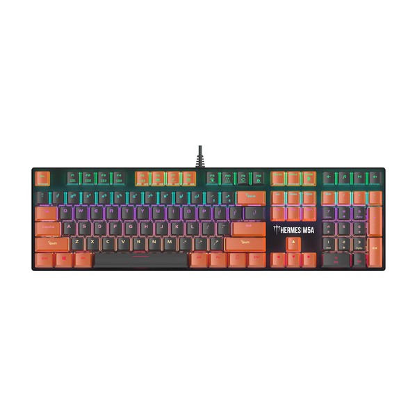 GAMDIAS Hermes M5A Mechanical Gaming Keyboard, Multi-Colored LED Effect and