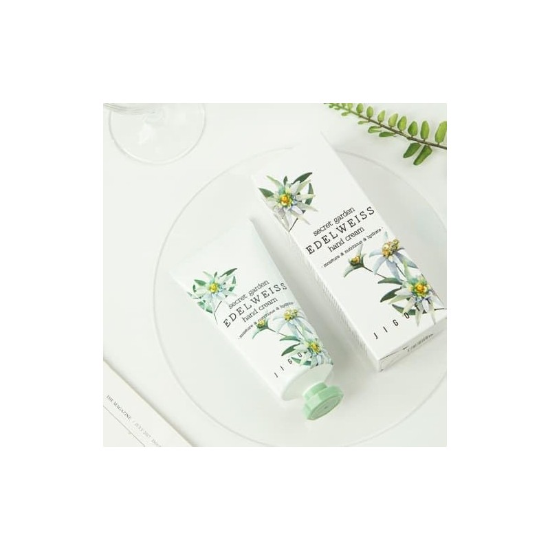 Jigott Secret Garden Moisture Hand Cream 100ml/3.38fl.oz (Edelweiss)
