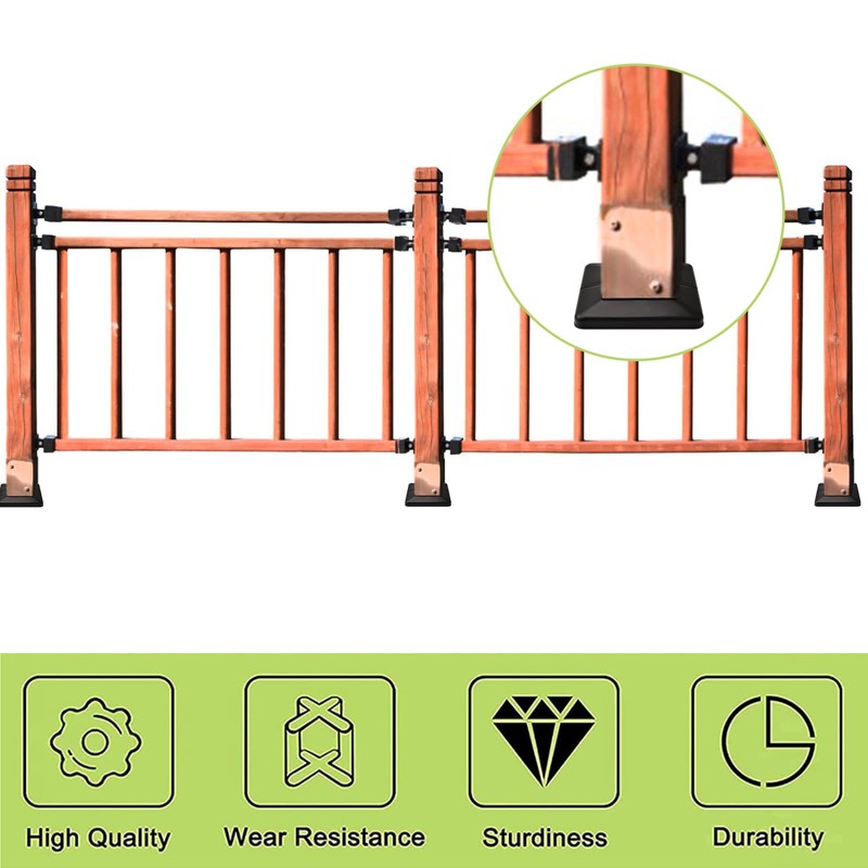 UFURMATE Post Base Cover, 4 Pack 4 x 4 Inch