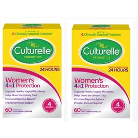 Culturelle Women’s Healthy Balance Daily Probiotics for Women - Supports Digestive, Vaginal and Immune Health, Occasional Diarrhea, Gas & Bloating - Non-GMO 60ct (2 -Pack) (2)
