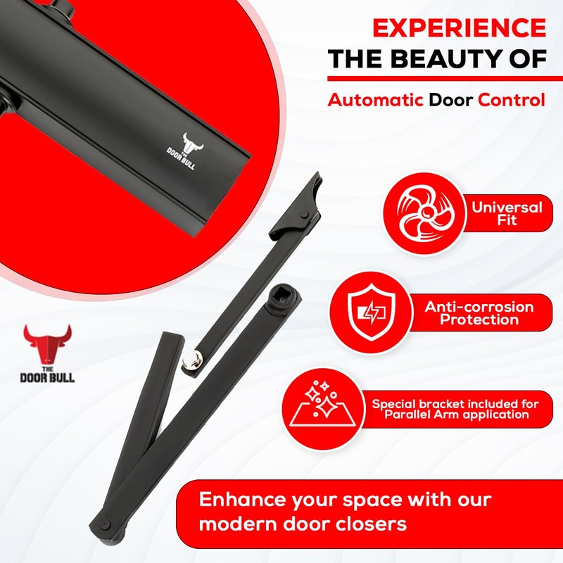 Commercial/Residential Grade Door Closer – Aluminum Heavy Duty 3 Spring