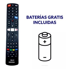 Daewoo Control Remoto Para Tv Pantalla Smart Daewoo + Pilas