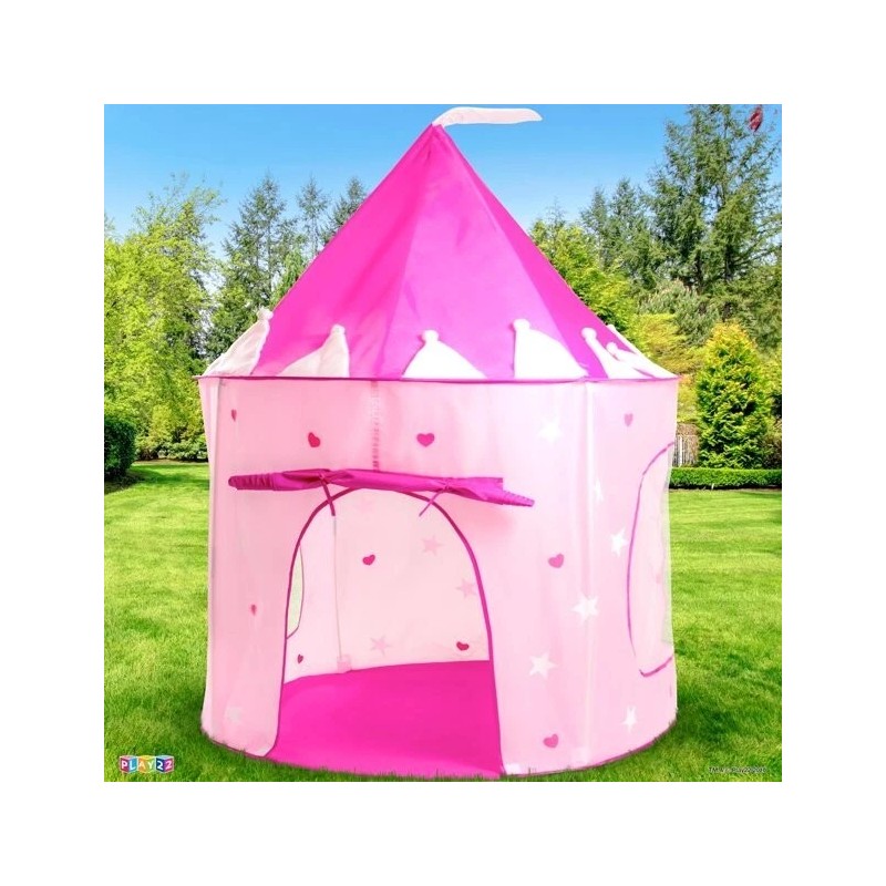 Play22 Portable Kids Play Tent Princess Castle Pink - Glow