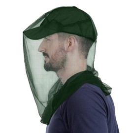South to East Premium Mosquito Head Net for Insect, 2 Pack, Fly & Bug Protection | Ultra Large & Long, Extra Fine Holes for Camping, Hiking, Fishing, Gardening, Safari, Fits All Hats, Green