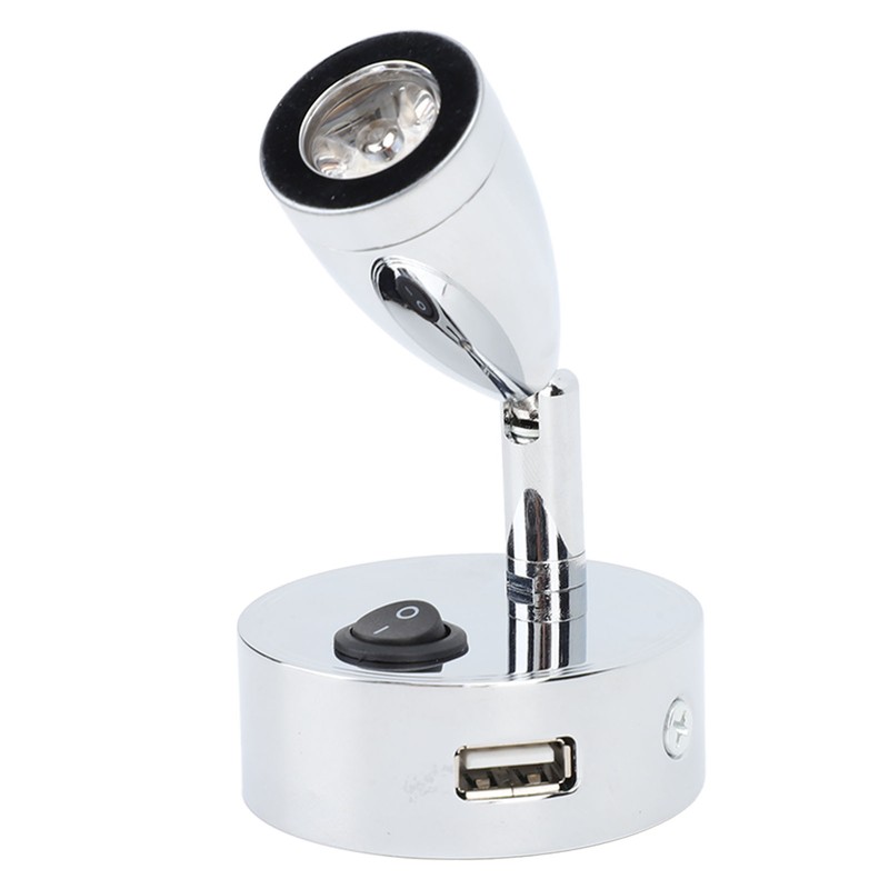 DC10‑30V LED RV Bedside Lamp Aluminum Alloy High Brightness RV