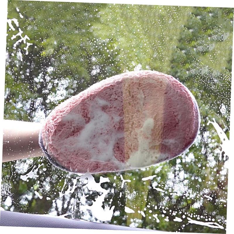 LIFKOME Reusable Car Wash Mitts Machine Washable Compact Design for