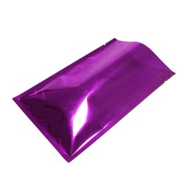QQ Studio Heat Sealable Mylar Foil Bag Pouch for Sampling Packaging Food Storage Food Safe (SM ~2.3"x3.4", Glossy Purple)
