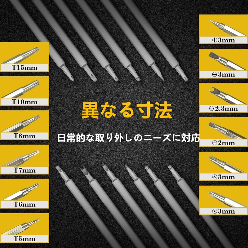 SensaBliss Precision Screwdriver Set, 12-IN-1 Torx Screwdriver, Triangular Screwdriver, Star-shaped,