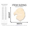 Unfinished Wood Eagle Head Shape | DIY Craft Cutout |