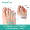 Welnove Gel Pinky Toe Separators - 8 Pack Pinky Toe
