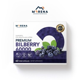 Morena Premium Bilberry 60,000mg 60 Tablets / 모레나 프리미엄 빌베리 60000mg 60정