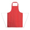 Whites Chefs Apparel Apron Polycotton Red And White Stripe Kitchen