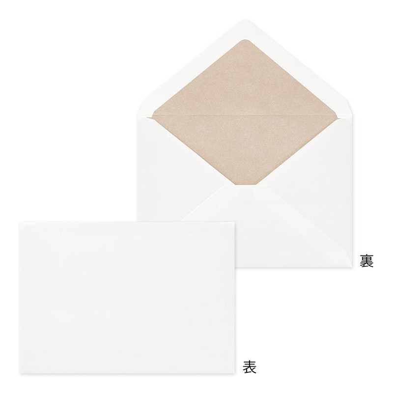 Midori Envelope, Western 2, Color Gift, White 20568006