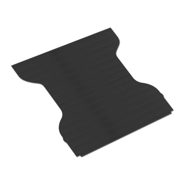 Black Rubber Horizontal Line Truck Bed Floor Mat Liner v2