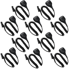 10 Pack PMMN4025A PMMN4025 Remote Speaker Microphone, PMMN4024 Speaker Mic with 3.5mm Audio Jack for Motorola APX6000 APX7000 APX8000 XPR6350 XPR6550 XPR7550 7350e 7850e 7550e,PMMN4024A Shoulder Mic