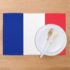 French Flag Printing Placemats for Dining Table Set of 6