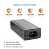 COOLM 12V 8A Power Supply Adapter 96W Converter 100-240V AC