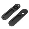 Pocket Lock Handle Invisible Light Weight Black Lock Circular Sliding